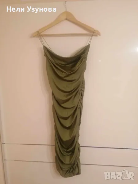 Зелена рокля по тялото, снимка 1