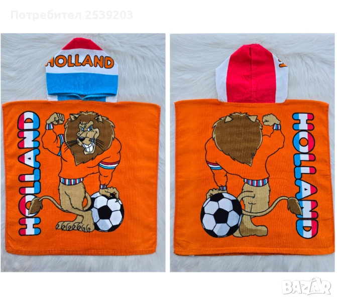 Детско пончо за плаж  , снимка 1