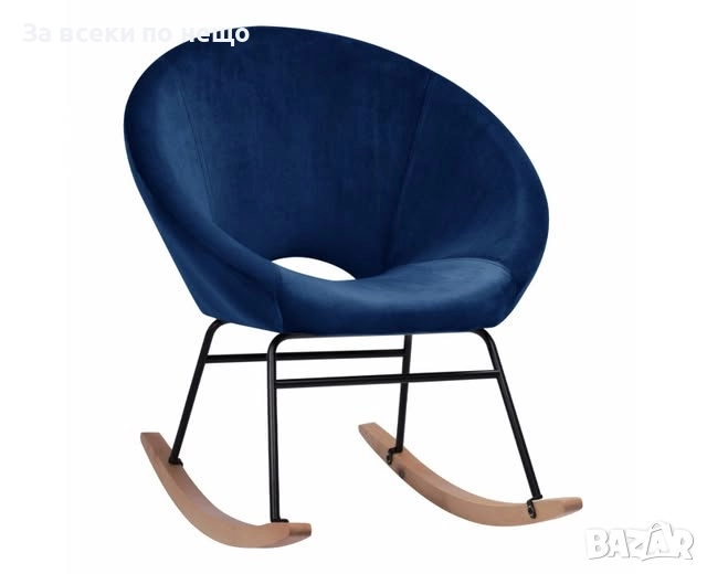 Люлеещият стол Паулина - син цвят Код P1718, снимка 1