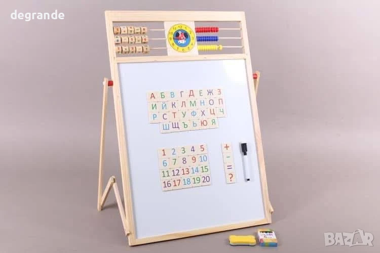 Дървена ученическа дъска Български букви, снимка 1