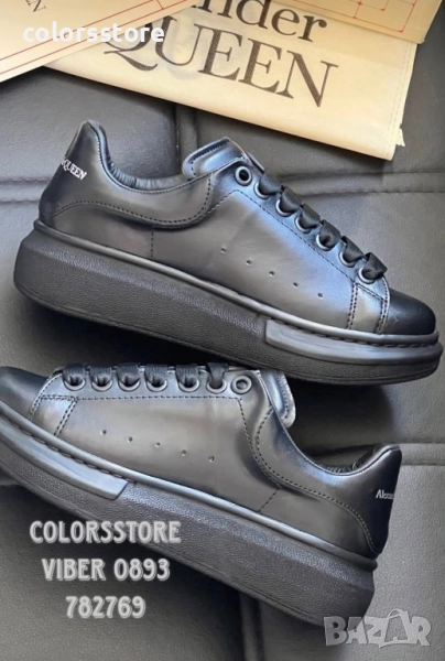 Черни кецове Alexander McQueen кодBR15, снимка 1