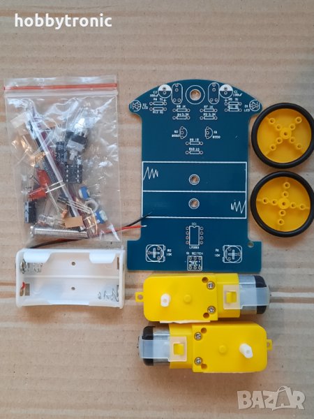 Кит за сглобяване smart car, кола следваща пътя автоматично , снимка 1