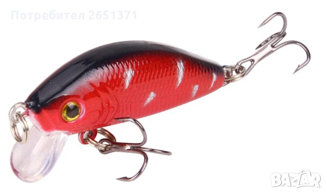 воблери, изкуствена примамка - 5 см., 4,2 гр., щука, сулка, кефал, река, снимка 1