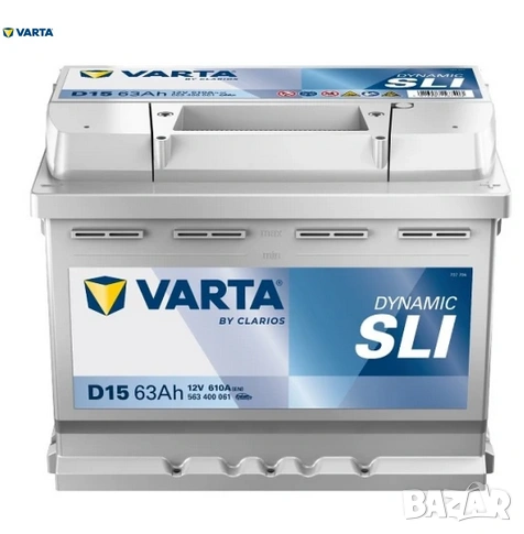 Акумулатор Varta Dynamic 63Ah 563400061, снимка 1