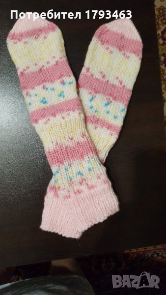 ръчно плетени дамски чорапи размер 36-37, снимка 1