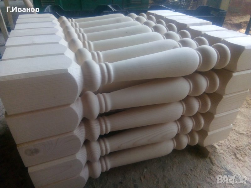 Налични! Струговани парапети и Балюстри от Дърво , снимка 1