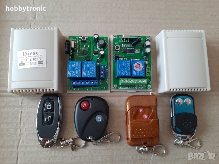 Модул за дистанционно управление с 2 релета, 12V/220V, снимка 1