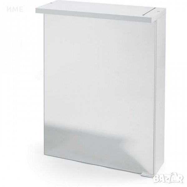 LED Огледален шкаф DEKOR, 50 х 67 х 24 см, С ключ и контакт, Бял , снимка 1