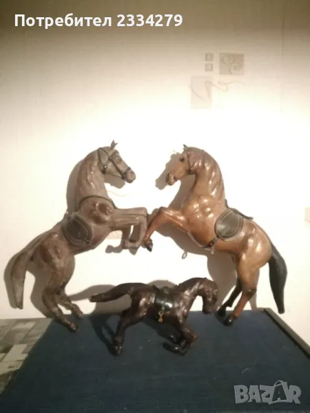 Стари статуи от кожа, ръчна изработка, снимка 1