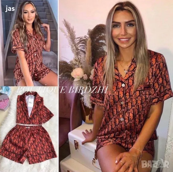 Сатенена пижама Dior, снимка 1