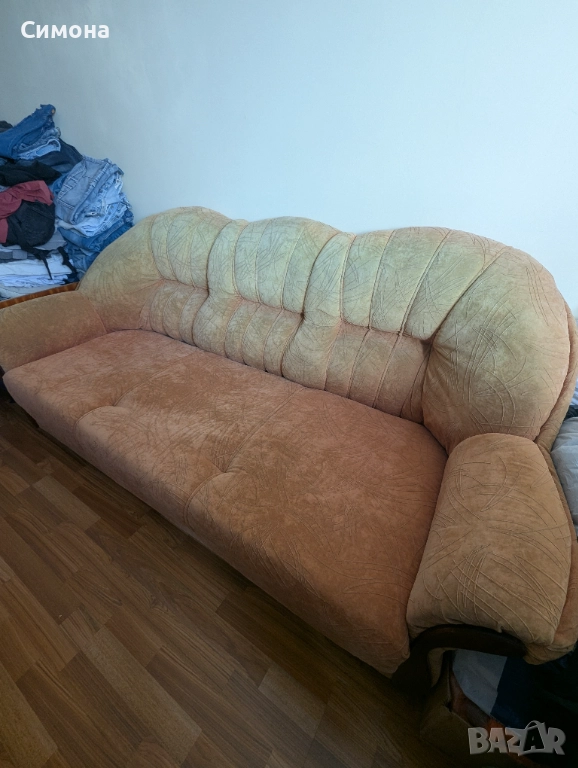 разтегателен диван за дневна, използван, снимка 1