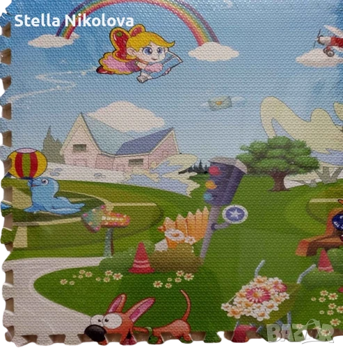 Голям Мек пъзел за под с весели картинки, снимка 1