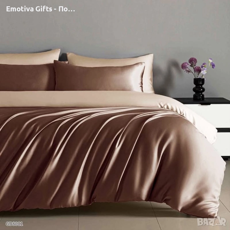 Луксозен комплект от висококачествен памучен сатен, снимка 1