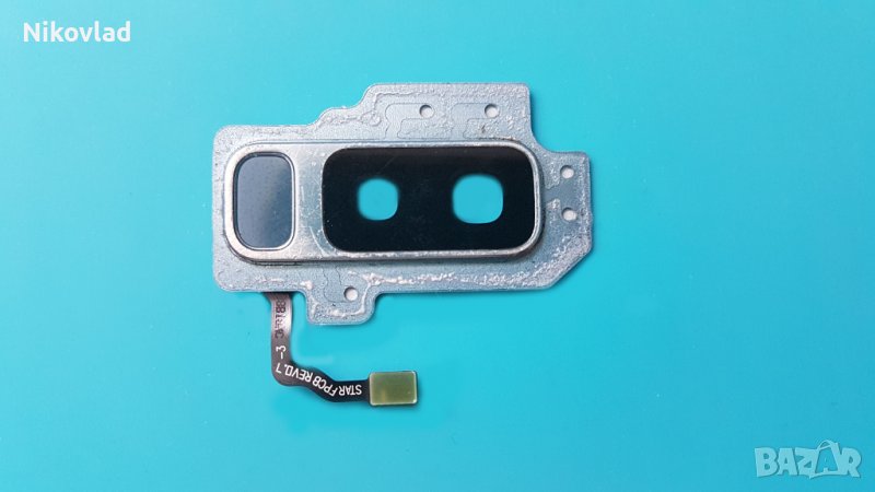 Стъкло за камера с ринг и пръстов отпечатък Samsung Galaxy S9+, снимка 1