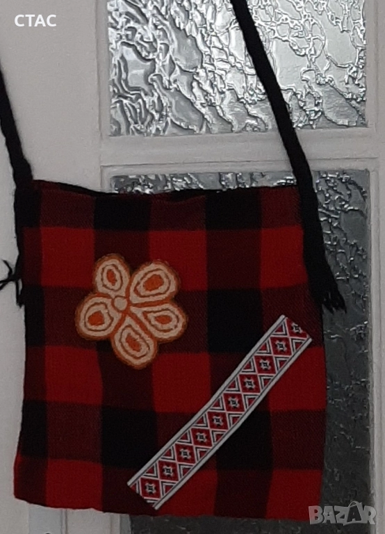 Нова,ръчно изработена торбичка иДве ножчета от 80-те/7лв двете, снимка 1