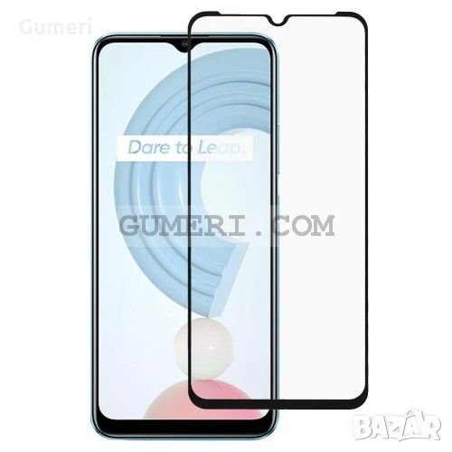 Realme C21 - Стъклен Протектор за Целия Екран - Full Glue, снимка 1