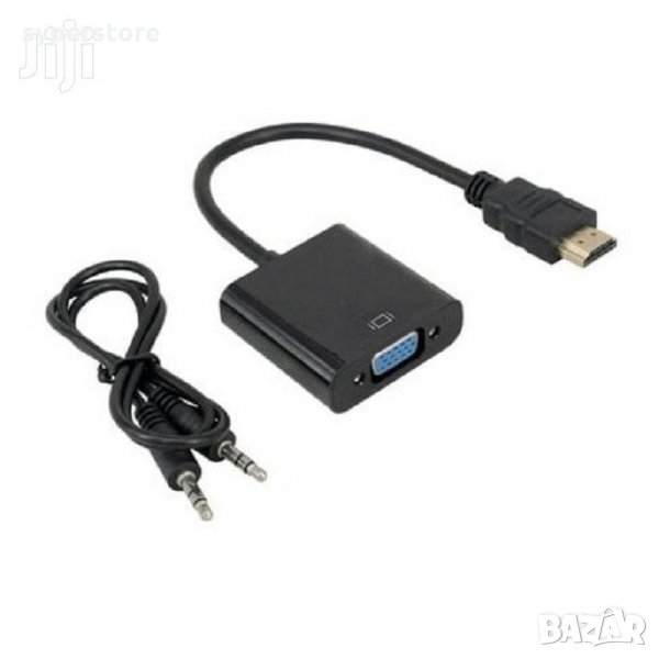 Преходник от HDMI към VGA Digital One SP00230 с аудио Адаптер HDMI към VGA Adapter HDMI to VGA , снимка 1