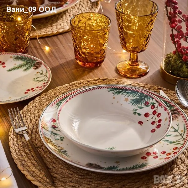 Коледен сервиз за хранене, снимка 1