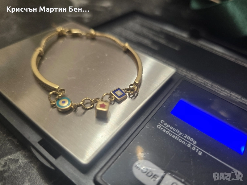 Златна гривна проба 585/14к 7,11гр. , снимка 1