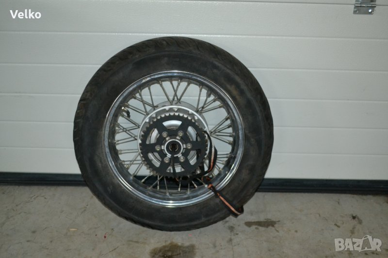 Мото гума а джанта 15 цола за чопър мотоциклет, снимка 1