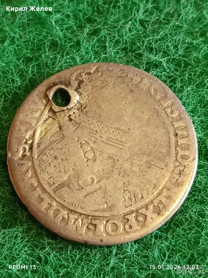 Сребърна монета 1621г. Орт Сигизмунд Полша за КОЛЕКЦИЯ 52898, снимка 1