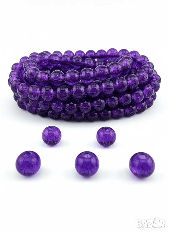 Стъклени Мъниста за Бижута 10мм 8мм 6 мм 4мм J288, снимка 1