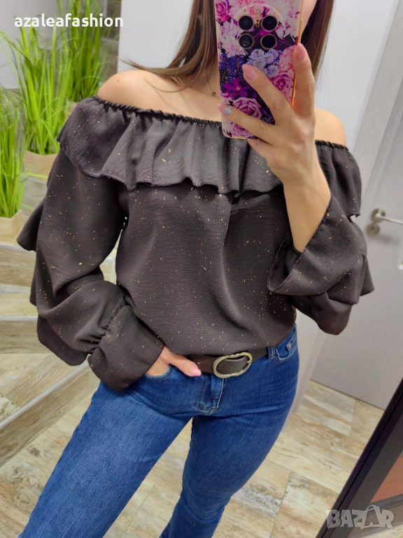 Дамска блуза с блясък, снимка 1