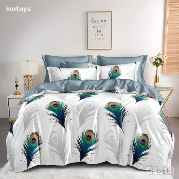 Двулицево спално бельо, 6 части - Модел WS17728, снимка 1