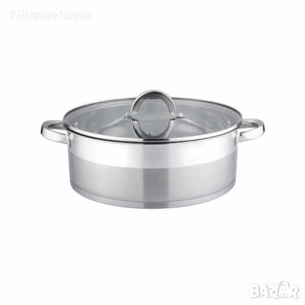 Тенджери Bohmann, Неръждаема стомана, Индукция, Закалено стъкло, снимка 1