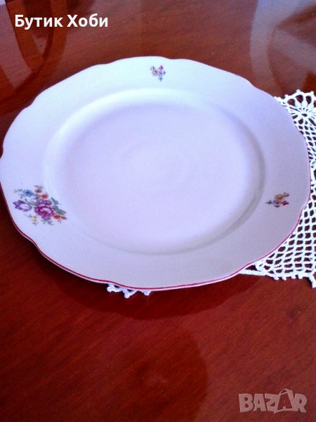 Плато*чиния стар български порцелан, снимка 1
