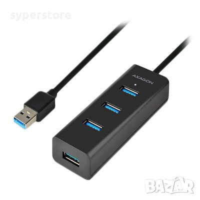 USB Хъб USB 3.0 Axagon HUE-S2BL - 4 USB3.0 Порта Fast charging USB Разклонител, снимка 1