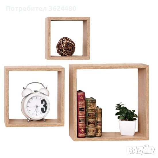 Стенни квадратни рафтове, снимка 1