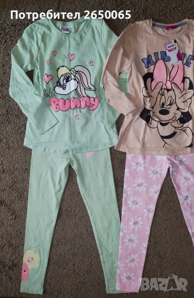 Детски орг.комплекти Minnie 134см./💯% памук!, снимка 1