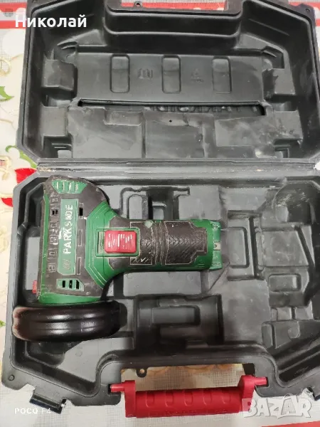 За части/ремонт!Акумулаторен ъглошлайф Parkaside PWSA 12 C2

, снимка 1