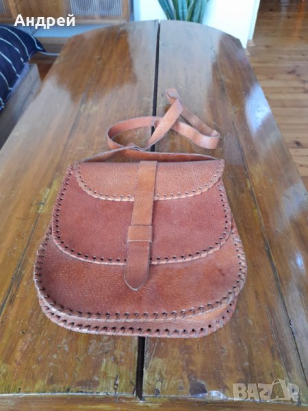 Стара дамска кожена чанта #14, снимка 1