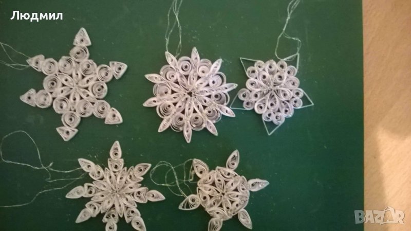 Коледни снежинки и други украшения за елха , снимка 1