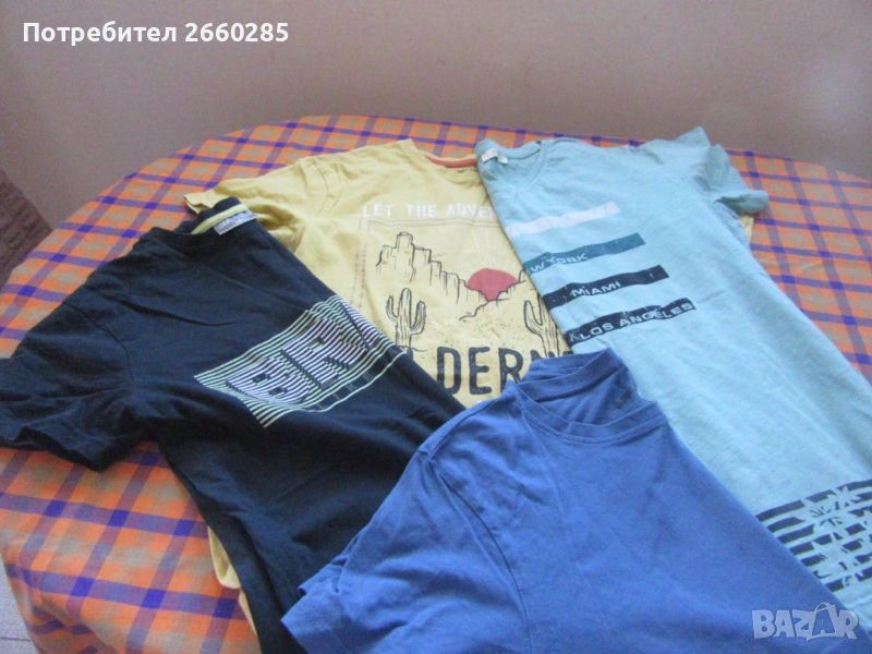 3бр.ПАМУЧНИ ТЕНИСКИ ЗА МОМЧЕ + 1бр. бонус, снимка 1