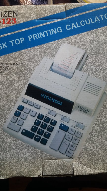 Работещ калкулатор "Sitizen" CX-123 в Друго в гр. София - ID30793826 —  Bazar.bg