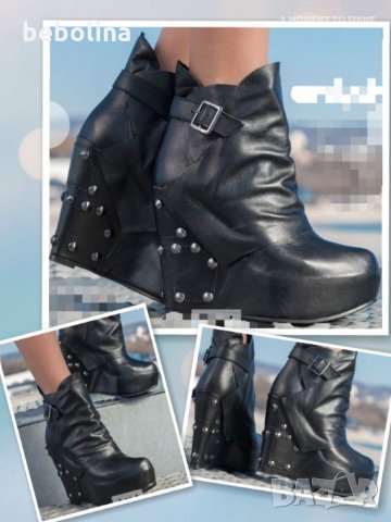 Боти ест.кожа, снимка 4 - Дамски боти - 29761230