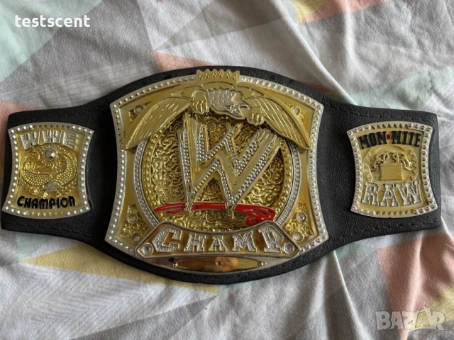 Шампионски пояс WWE Spinner Championship световната титла в кеча Mattel belt колан