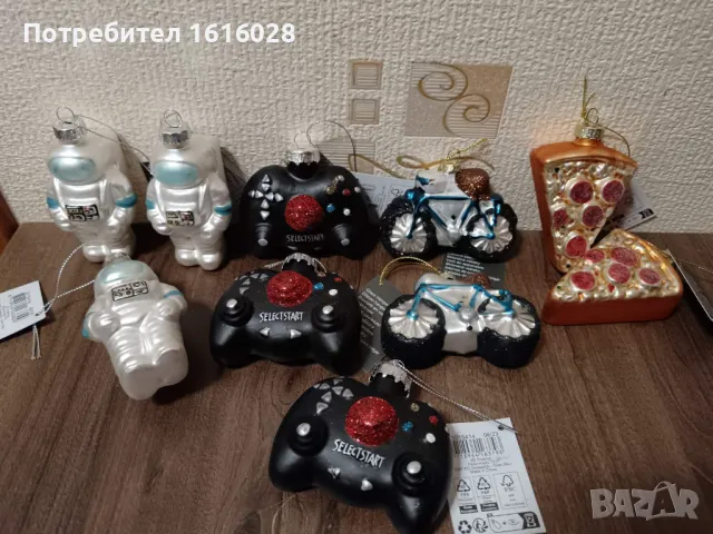 Красиви стъклени играчки за елха., снимка 9 - Декорация за дома - 47816529