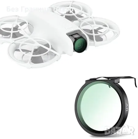 Нов UV филтър за дрон DJI NEO – HD стъкло, анти-UV, с кутия и кърпа