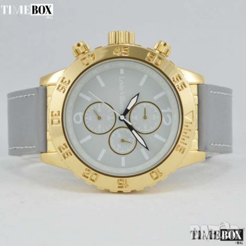 LOUIS VILLIERS Oversized LV1027 Chronograph. Нов мъжки часовник, снимка 3 - Мъжки - 30517348