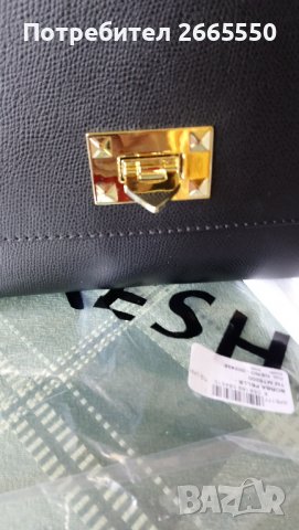 Нова, дамска, черна, кожена чанта, снимка 3 - Чанти - 37199330