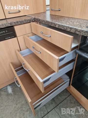 Ъглова Кухня-210/245см. с Електроуреди-внос от Германия!, снимка 10 - Кухни - 54027346