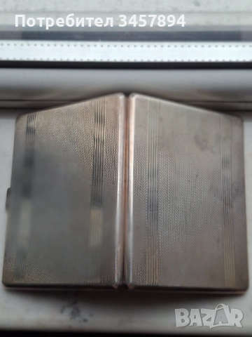 Английска Викторианска сребърна табакерер, снимка 6 - Антикварни и старинни предмети - 52812304