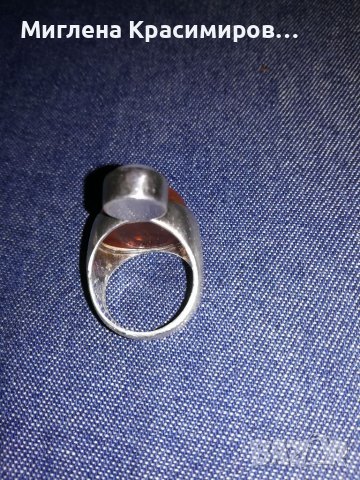 Масивен сребърен пръстен , снимка 4 - Пръстени - 39787369