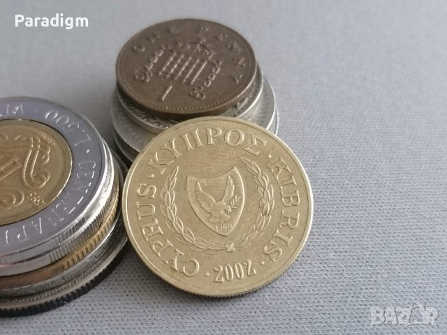Монета - Кипър - 10 цента | 2002г., снимка 2 - Нумизматика и бонистика - 39475577