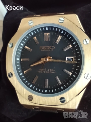 Seiko Mod  - Royal Oak Rose gold - 41 mm., снимка 4 - Мъжки - 54101027