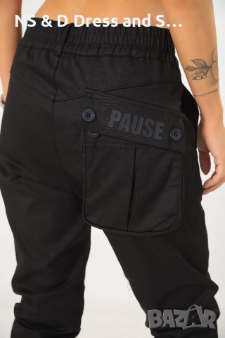 Pause дамски черен панталон , снимка 2 - Панталони - 44371518